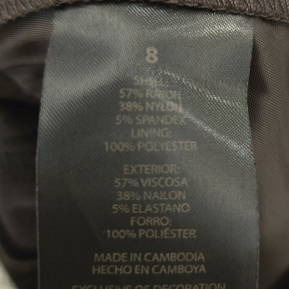 Banana Republic Ponte Pant High Rise Brown Size 8 Stretch Waist - Picture 16 of 16